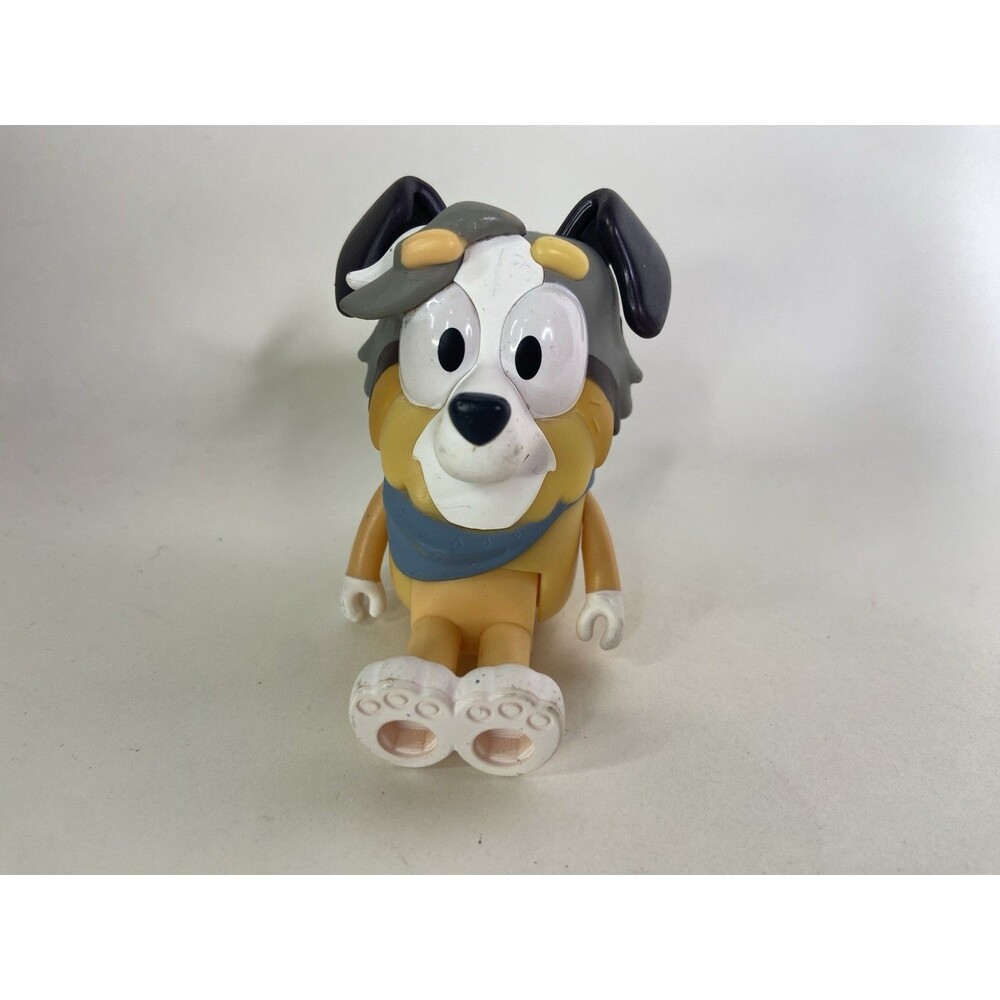 Bluey Calypso Teacher Yellow Gray Dog Figure Toy Replacement from School Pack